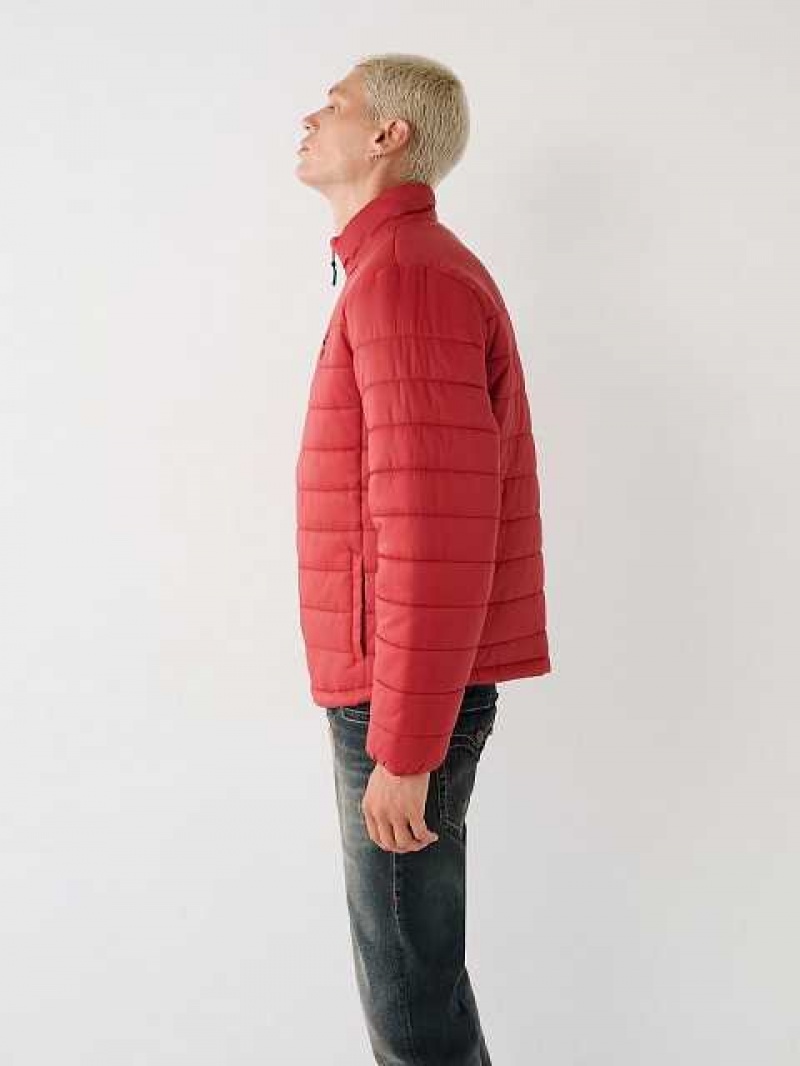 Chaqueta True Religion Puffer Hombre Rojas | Colombia-RNTEJGX34