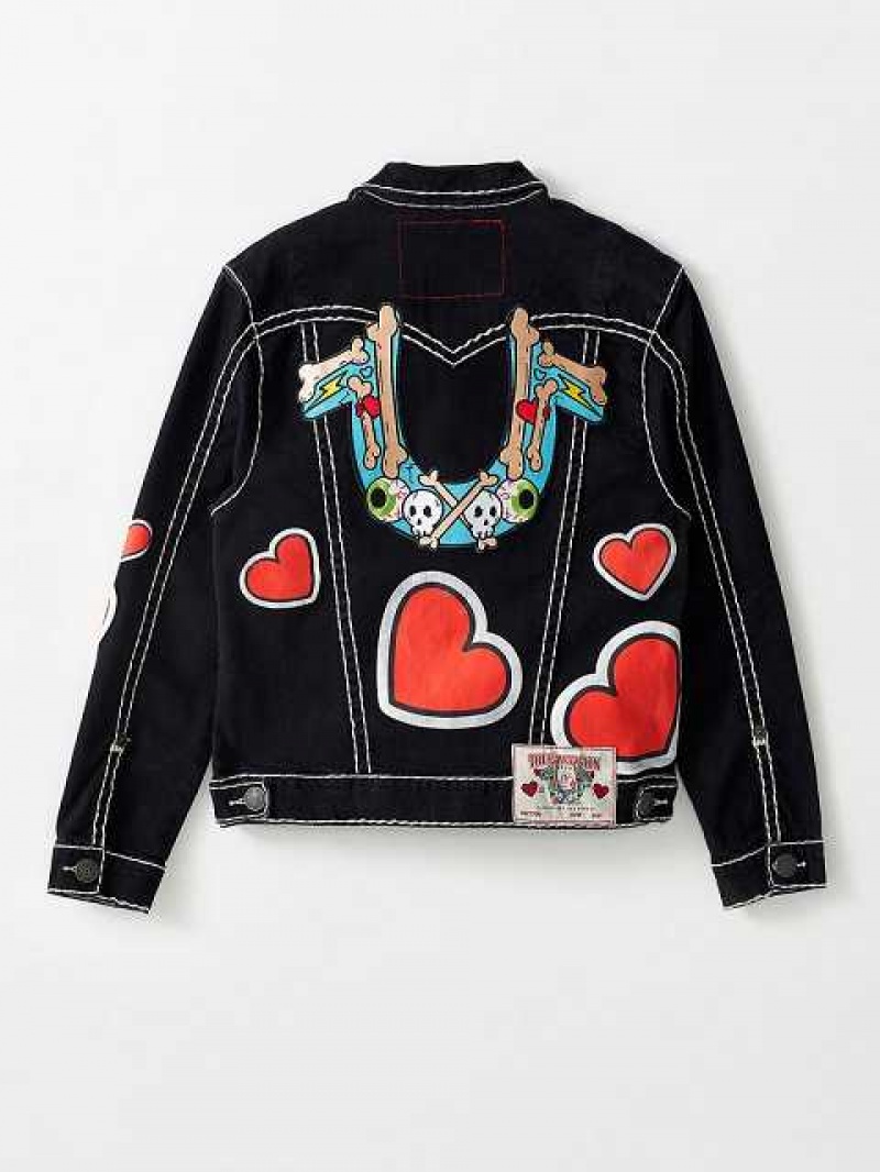 Chaqueta True Religion Tr X Chief Keef Jimmy Super T Denim Hombre Negras | Colombia-RNMPGHZ95