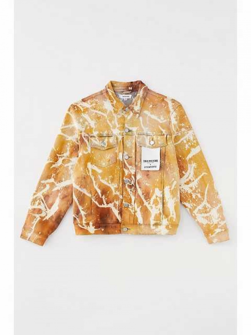 Chaqueta True Religion Tr X Everyone Denim Hombre Amarillo | Colombia-TLFDQPG20