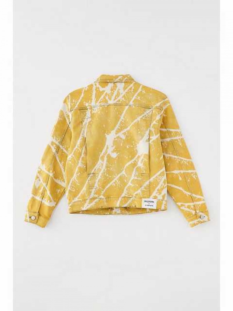 Chaqueta True Religion Tr X Everyone Denim Hombre Amarillo | Colombia-JOKQEUD05