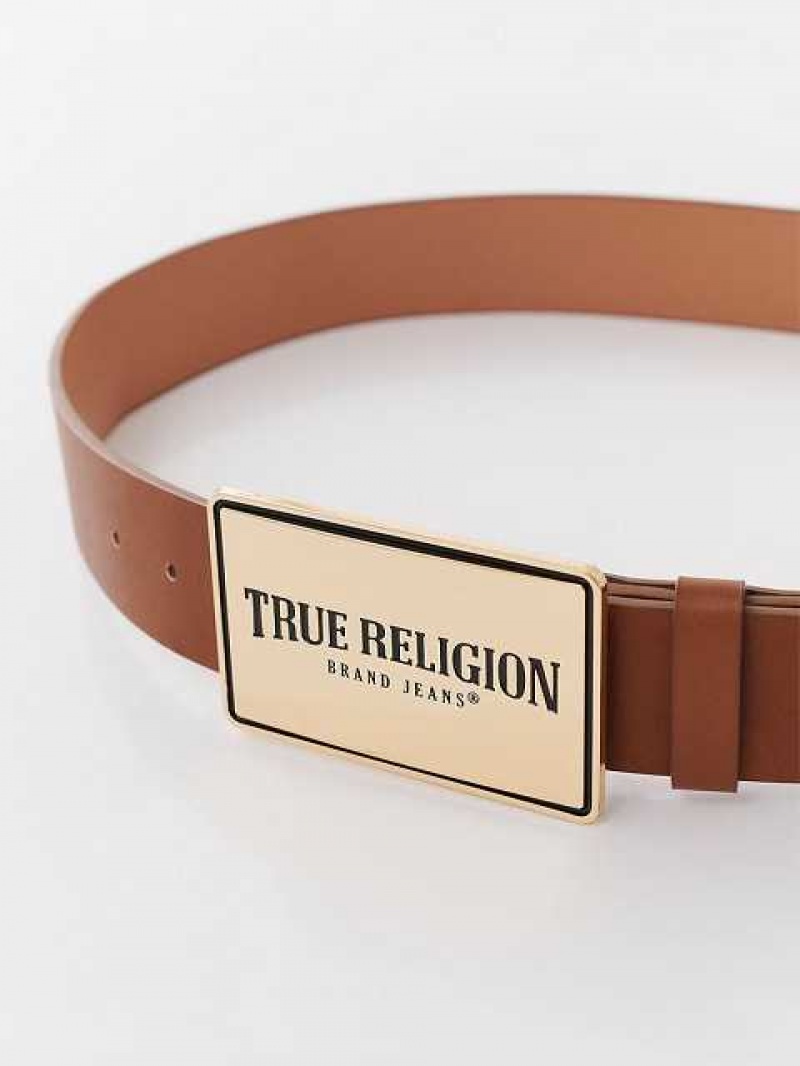 Cinturón True Religion Tr Hebilla Unisex Marrones Doradas Multicolor | Colombia-ZNXCREB80