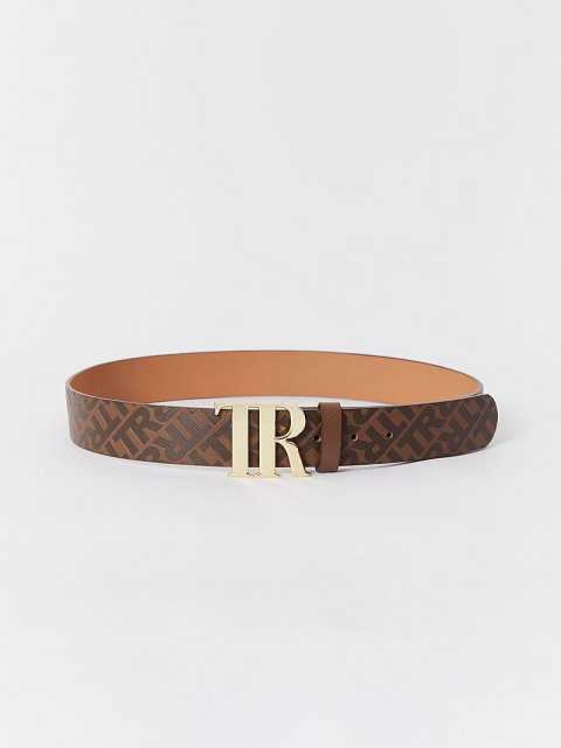 Cinturón True Religion Tr Monogram Unisex Marrones Doradas Multicolor | Colombia-AJYZLCW62