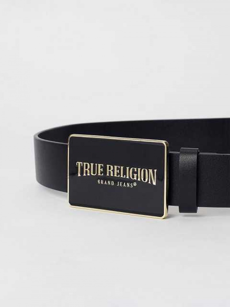 Cinturón True Religion True Hebilla Unisex Negras | Colombia-QXPAMEL76