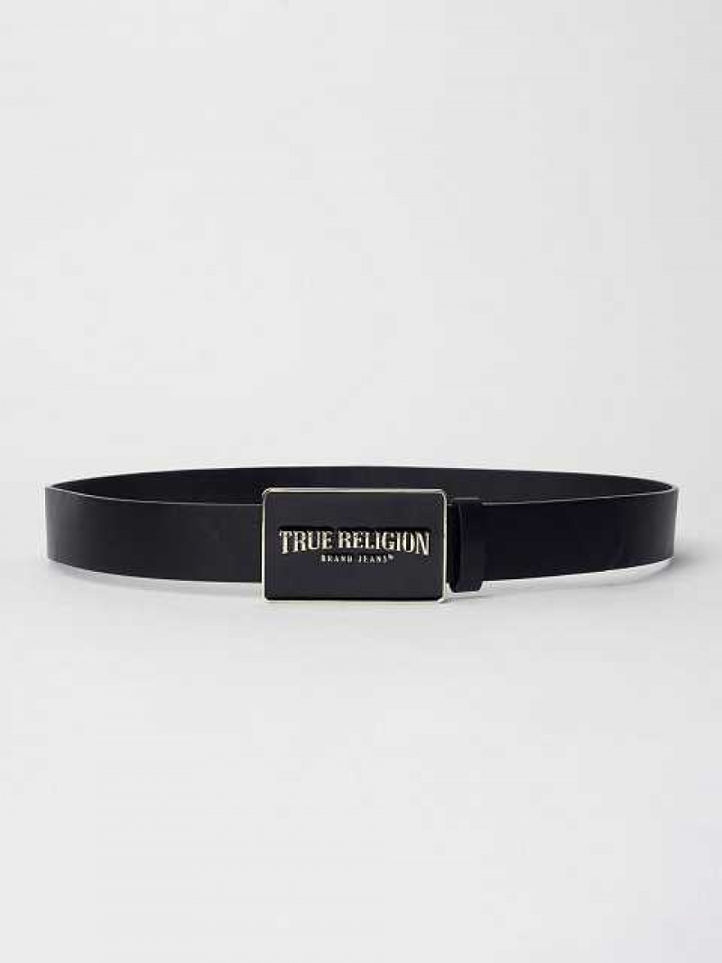 Cinturón True Religion True Hebilla Unisex Negras | Colombia-QXPAMEL76