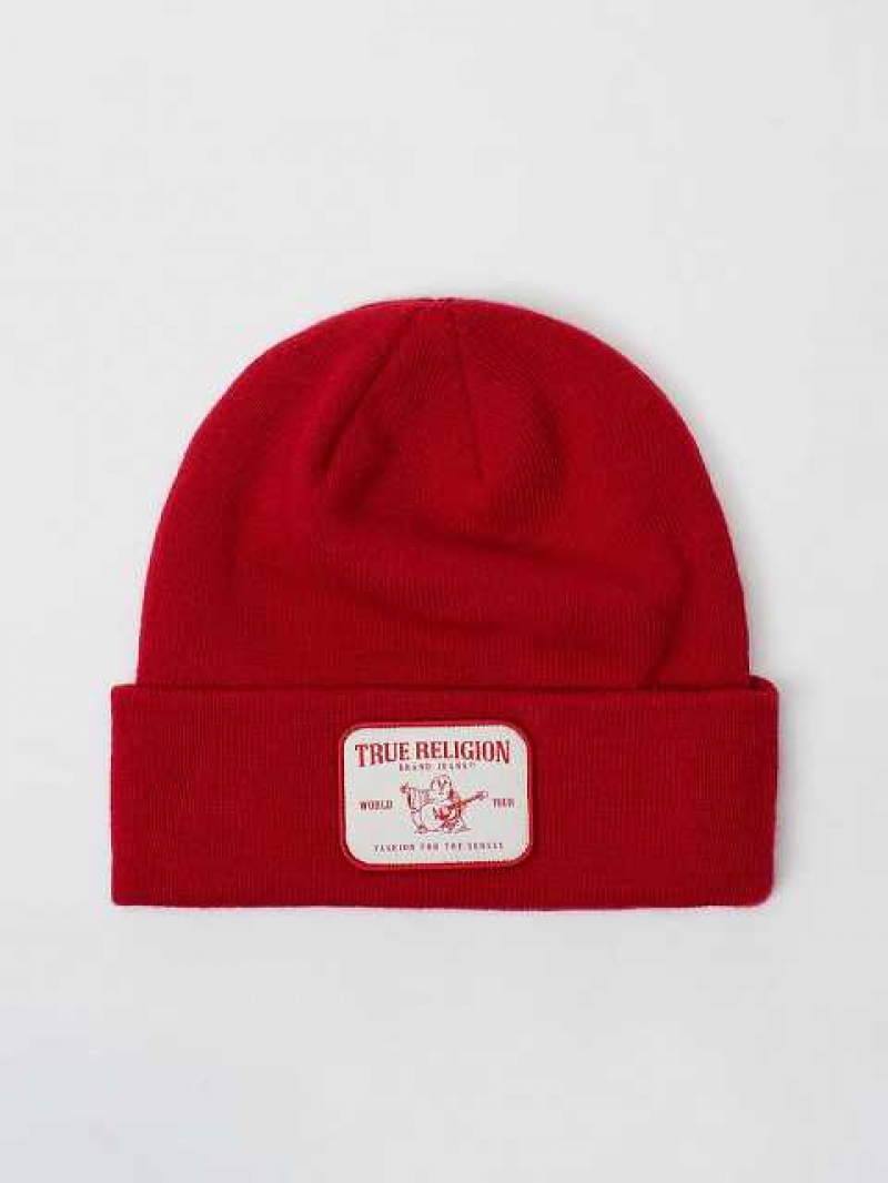 Gorro True Religion Logo Patch Unisex Rojas | Colombia-CTHAVND02