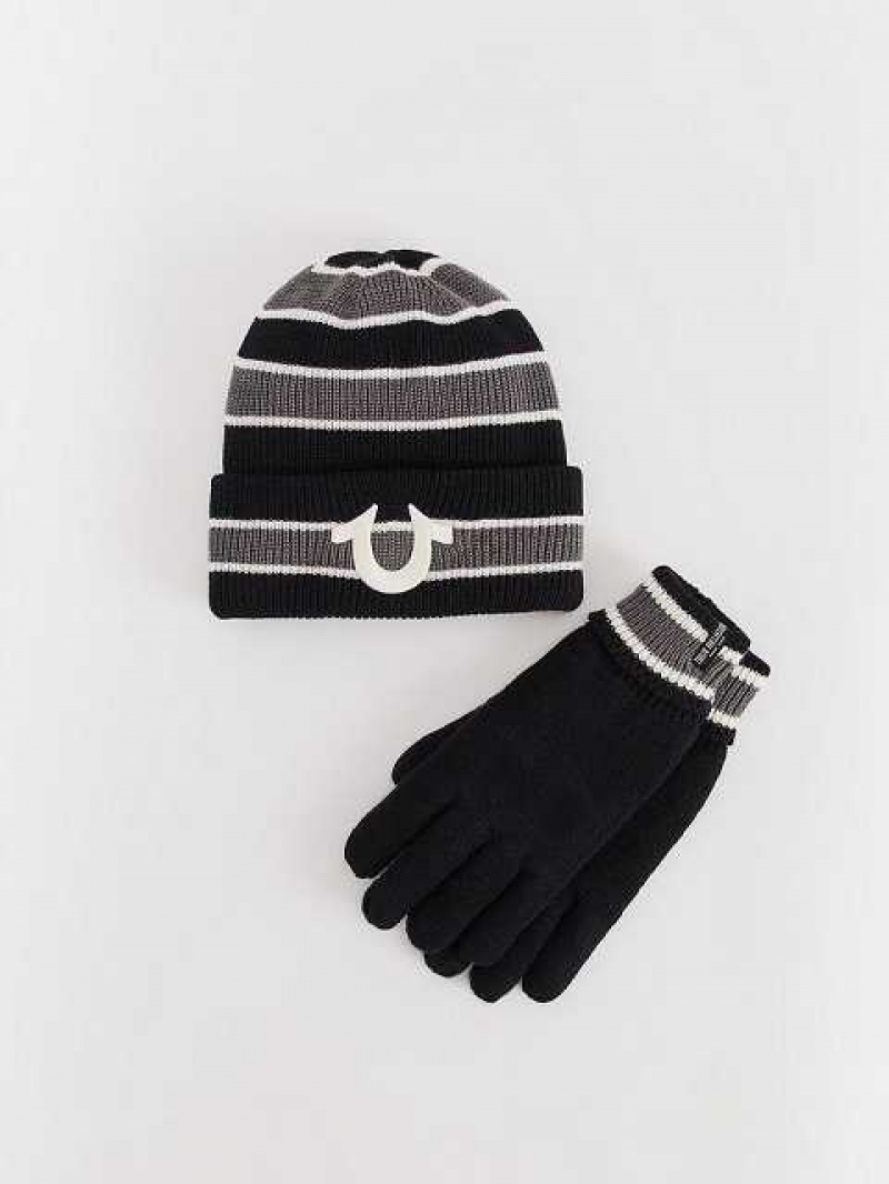 Gorro True Religion True Beanie And Glove Set Unisex Negras | Colombia-MIBTFYR21