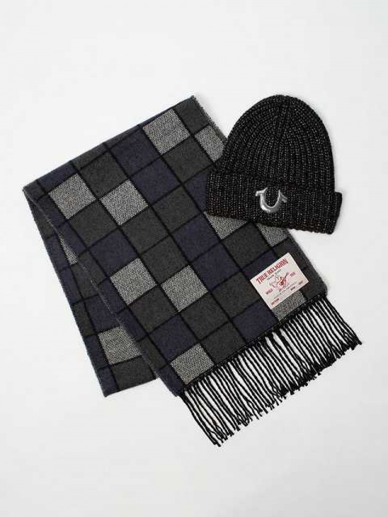 Gorro True Religion True Beanie And Scarf Set Unisex Negras | Colombia-SXBMAWP06