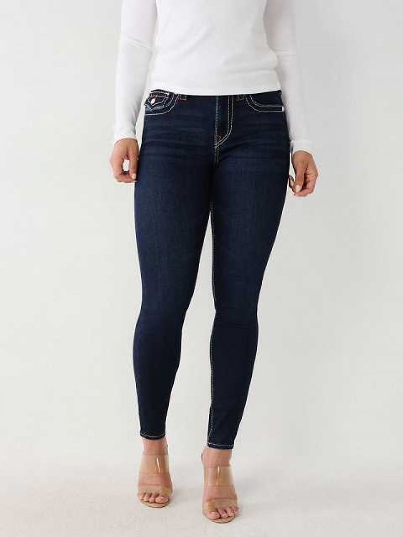 Jeans Skinny True Religion Halle Big T Super Mujer Azul Marino | Colombia-LAYZEMO30