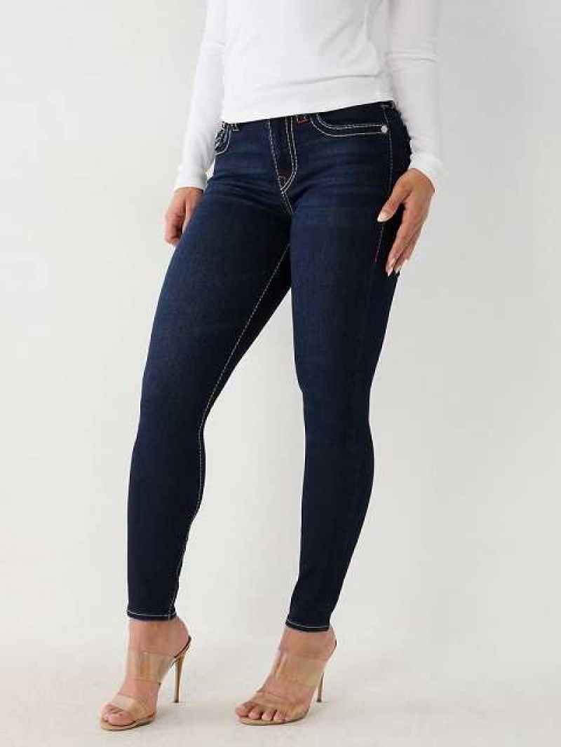 Jeans Skinny True Religion Halle Big T Super Mujer Azul Marino | Colombia-LAYZEMO30