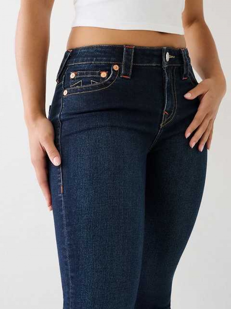 Jeans Skinny True Religion Halle Mid Rise Super Mujer Azules Oscuro | Colombia-ANPWLQS97