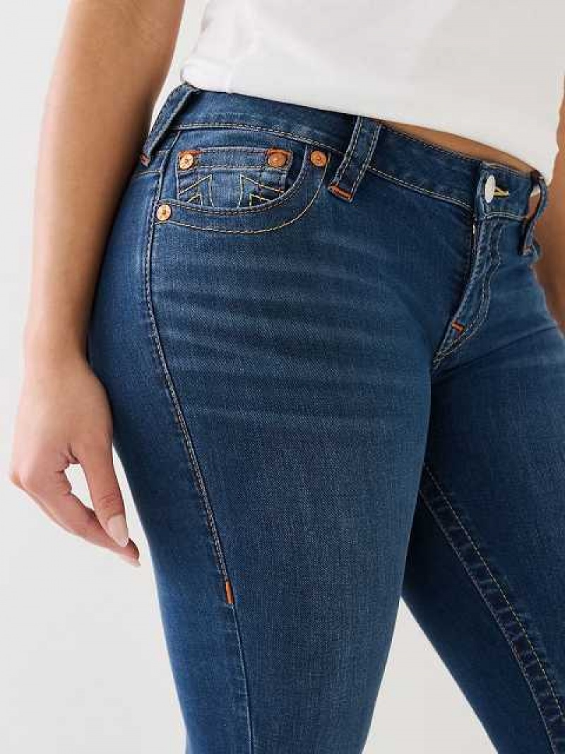 Jeans Skinny True Religion Halle Mid Rise Super Mujer Azul Marino | Colombia-VMDHUJK90