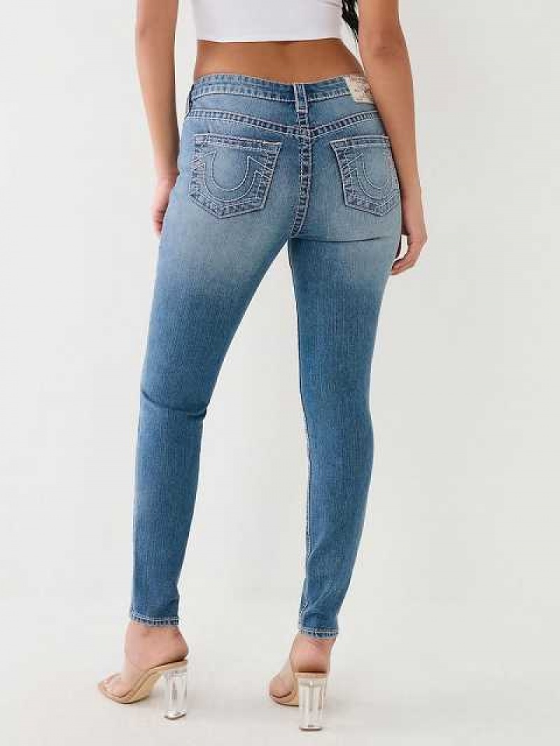 Jeans Skinny True Religion Halle Mujer Azules Claro | Colombia-IXHZDJK71