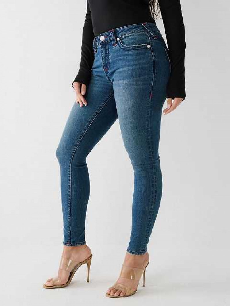 Jeans Skinny True Religion Jennie Big T Curvy Mujer Azules Oscuro | Colombia-KRLAVNC04