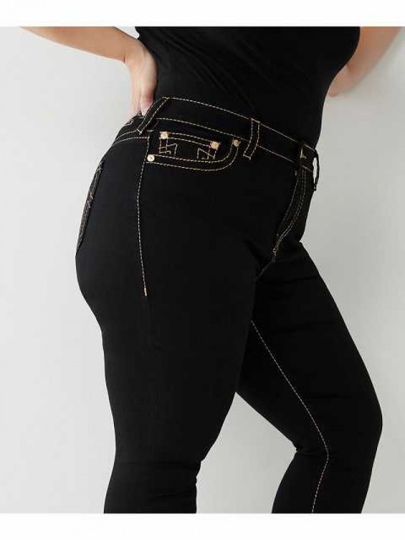 Jeans Skinny True Religion Jennie Big T Curvy Mujer Negras | Colombia-DPUBGWT32