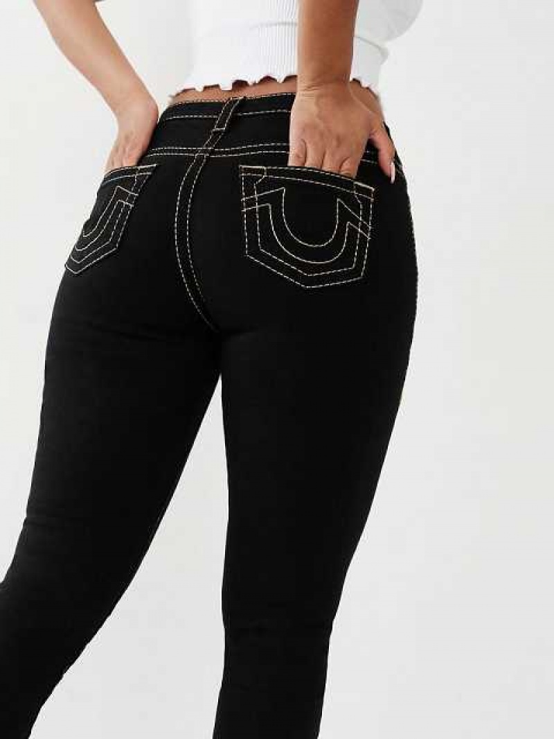 Jeans Skinny True Religion Jennie Big T Curvy Mujer Negras | Colombia-DPUBGWT32