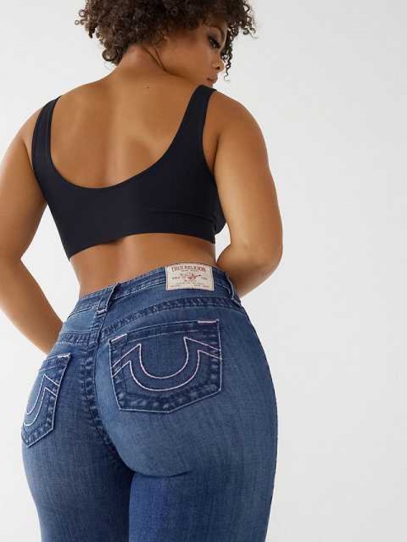 Jeans Skinny True Religion Jennie Big T Curvy Mujer Azules | Colombia-NXJZVQM08