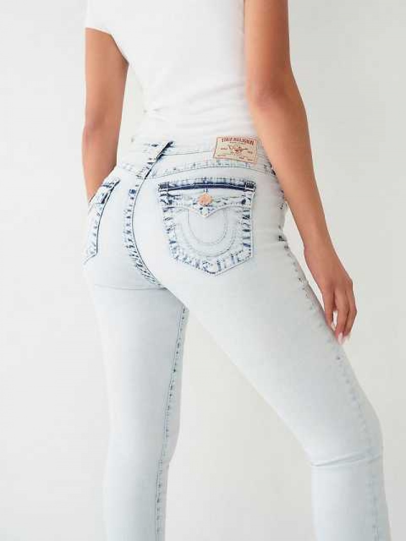 Jeans Skinny True Religion Jennie Big T Curvy Mujer Azules Claro | Colombia-XNTEIJK97