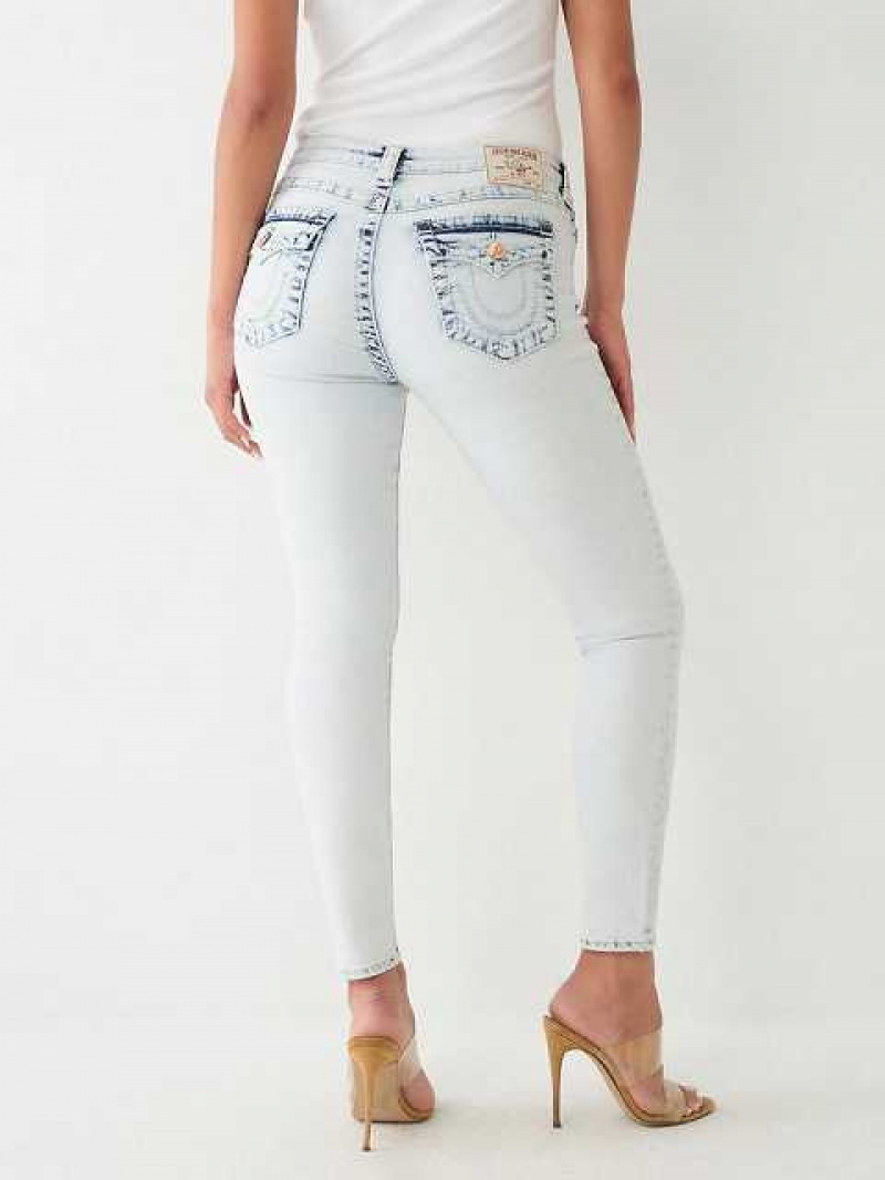 Jeans Skinny True Religion Jennie Big T Curvy Mujer Azules Claro | Colombia-XNTEIJK97