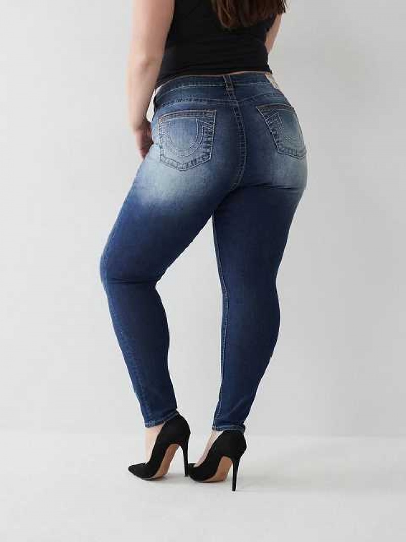 Jeans Skinny True Religion Jennie Big T Curvy Mujer Azules | Colombia-USYMRZH96