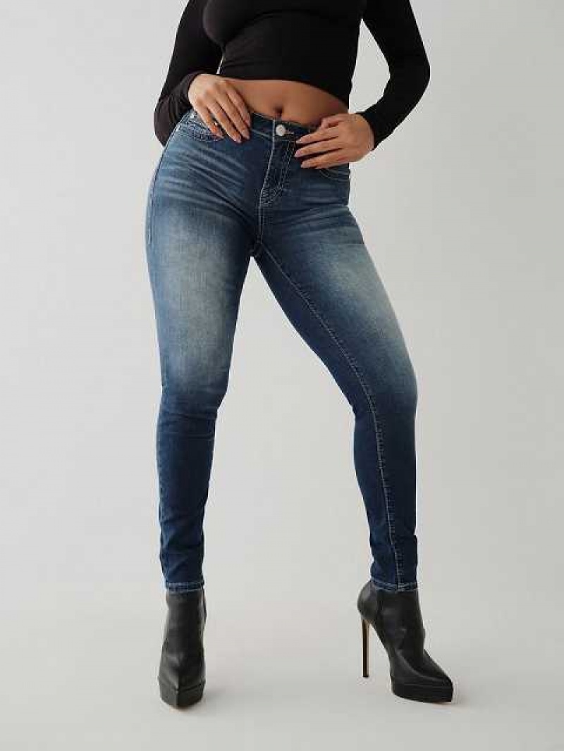 Jeans Skinny True Religion Jennie Big T Curvy Mujer Azules | Colombia-USYMRZH96