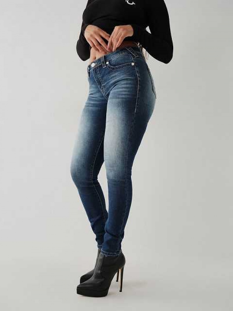 Jeans Skinny True Religion Jennie Big T Curvy Mujer Azules | Colombia-USYMRZH96