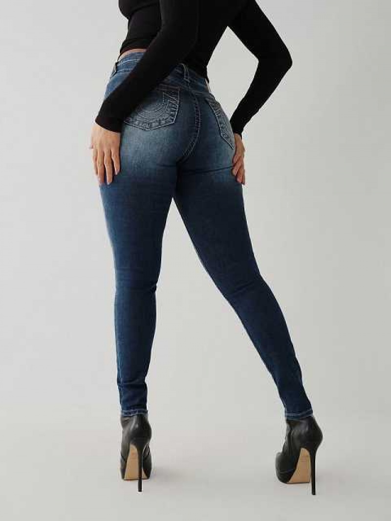 Jeans Skinny True Religion Jennie Big T Curvy Mujer Azules | Colombia-USYMRZH96