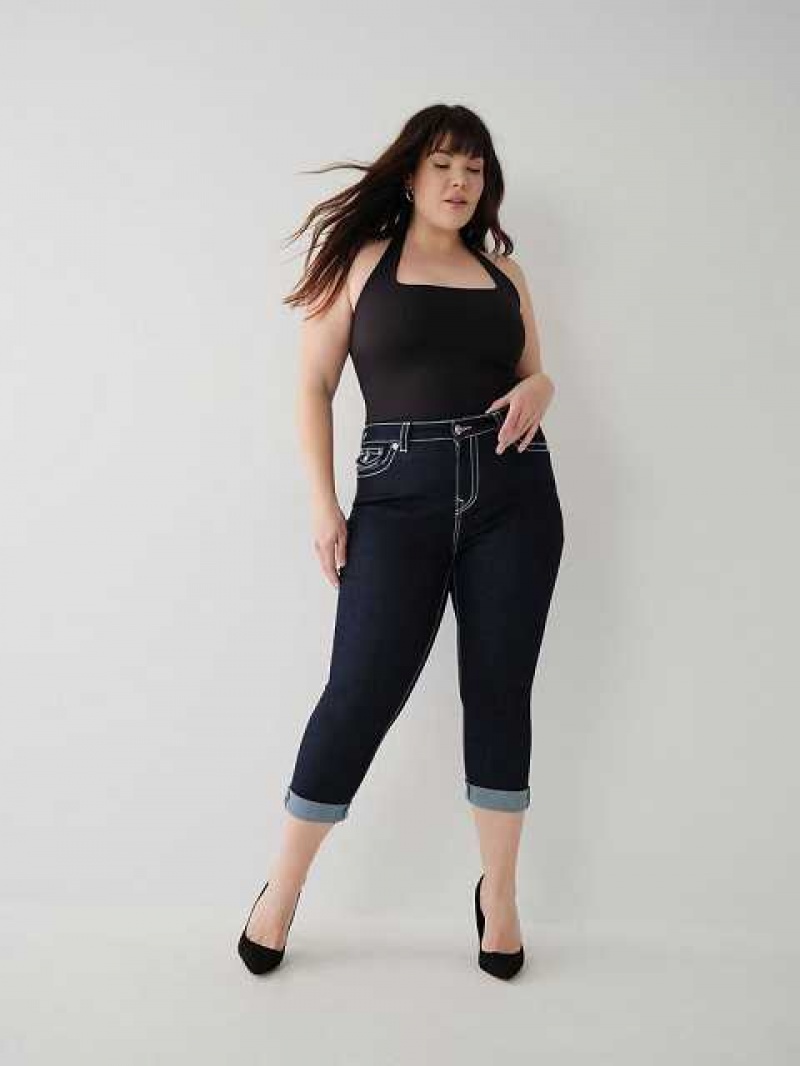 Jeans Skinny True Religion Jennie Big T Curvy Crop Mujer Body Rinse | Colombia-CAYZXQV50