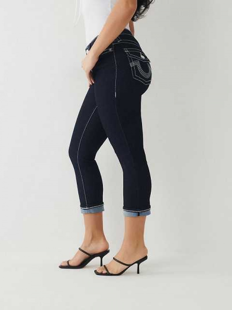 Jeans Skinny True Religion Jennie Big T Curvy Crop Mujer Body Rinse | Colombia-CAYZXQV50