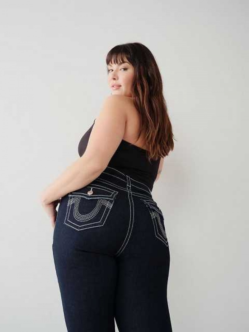 Jeans Skinny True Religion Jennie Big T Curvy Crop Mujer Body Rinse | Colombia-CAYZXQV50