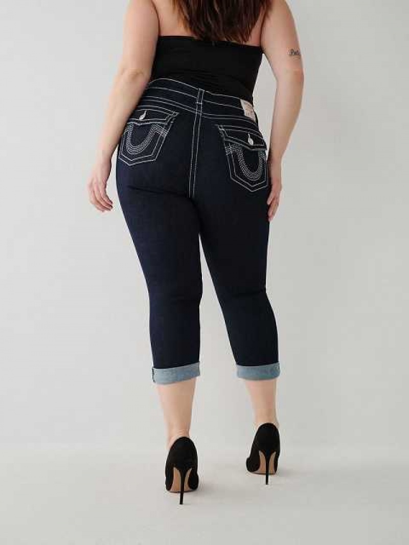 Jeans Skinny True Religion Jennie Big T Curvy Crop Mujer Body Rinse | Colombia-CAYZXQV50