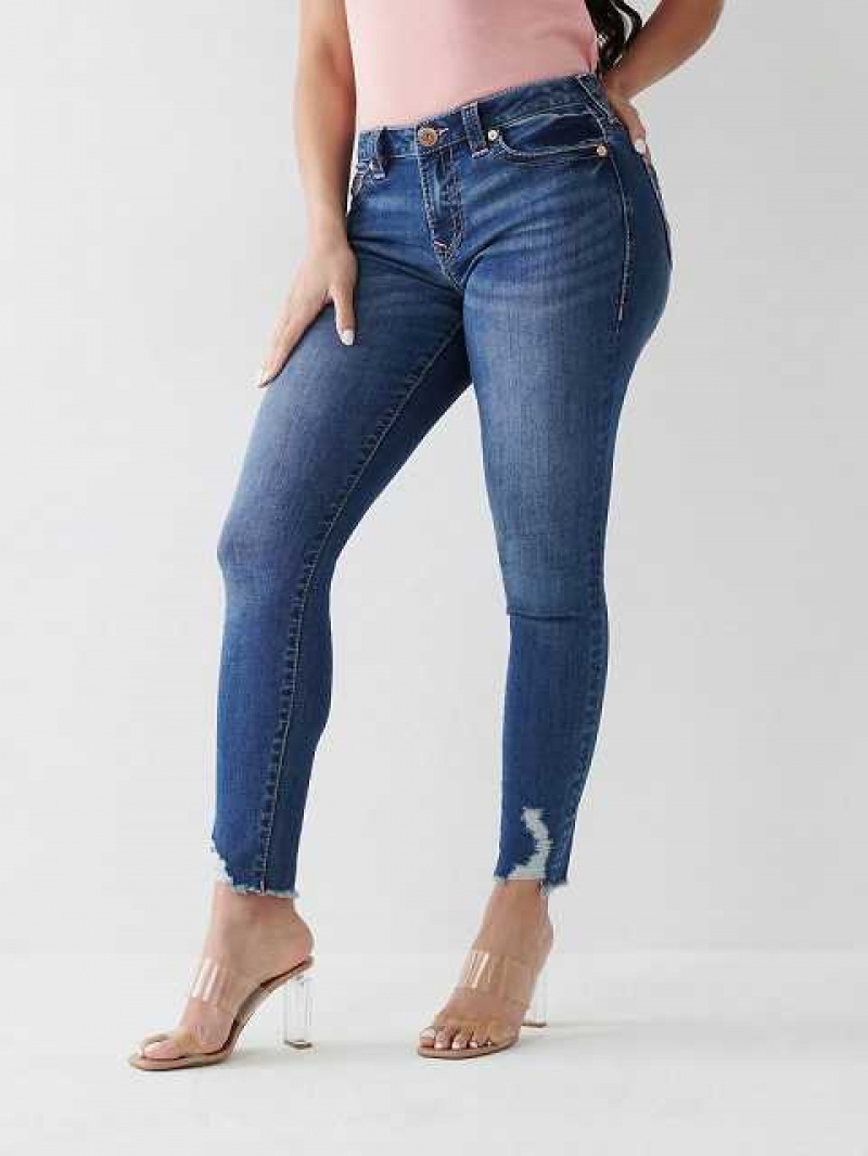 Jeans Skinny True Religion Jennie Big T Curvy Mujer Azules | Colombia-RLUDQJT62