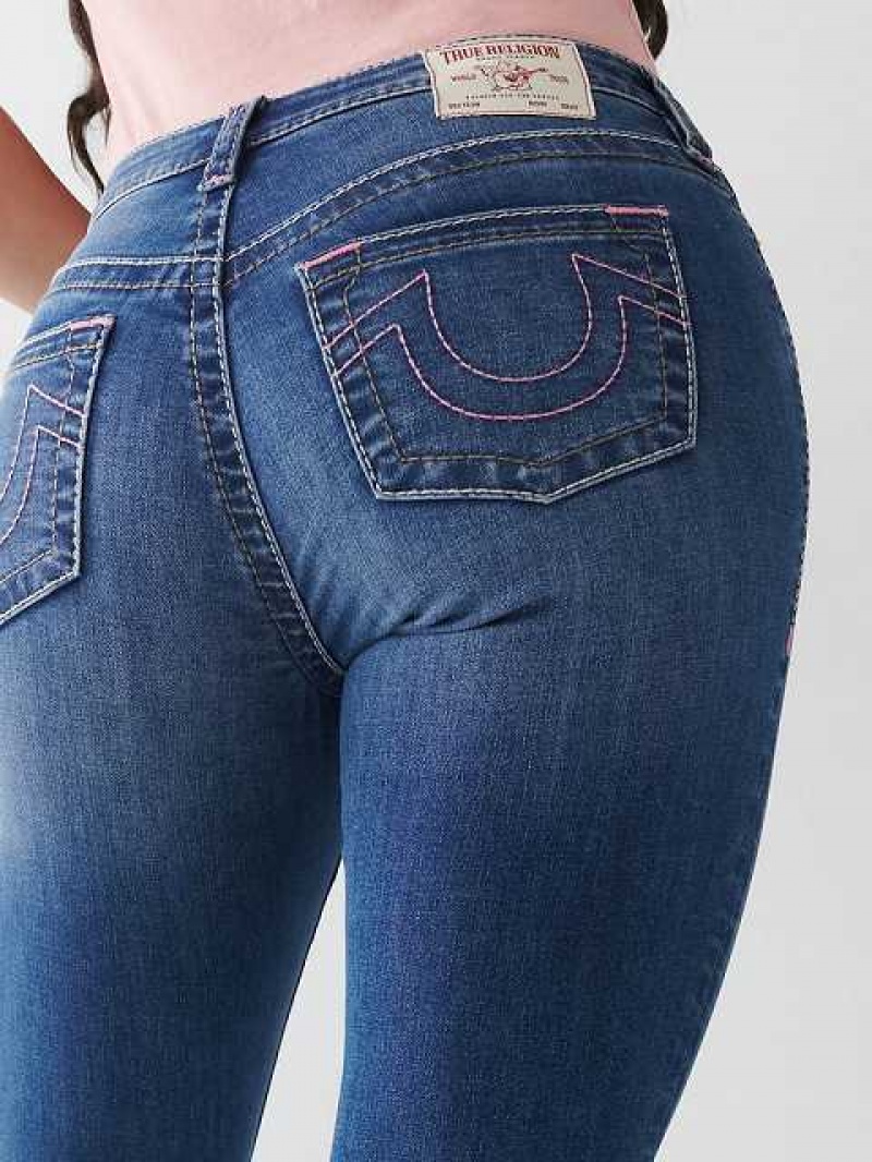 Jeans Skinny True Religion Jennie Big T Curvy Mujer Azules | Colombia-RLUDQJT62