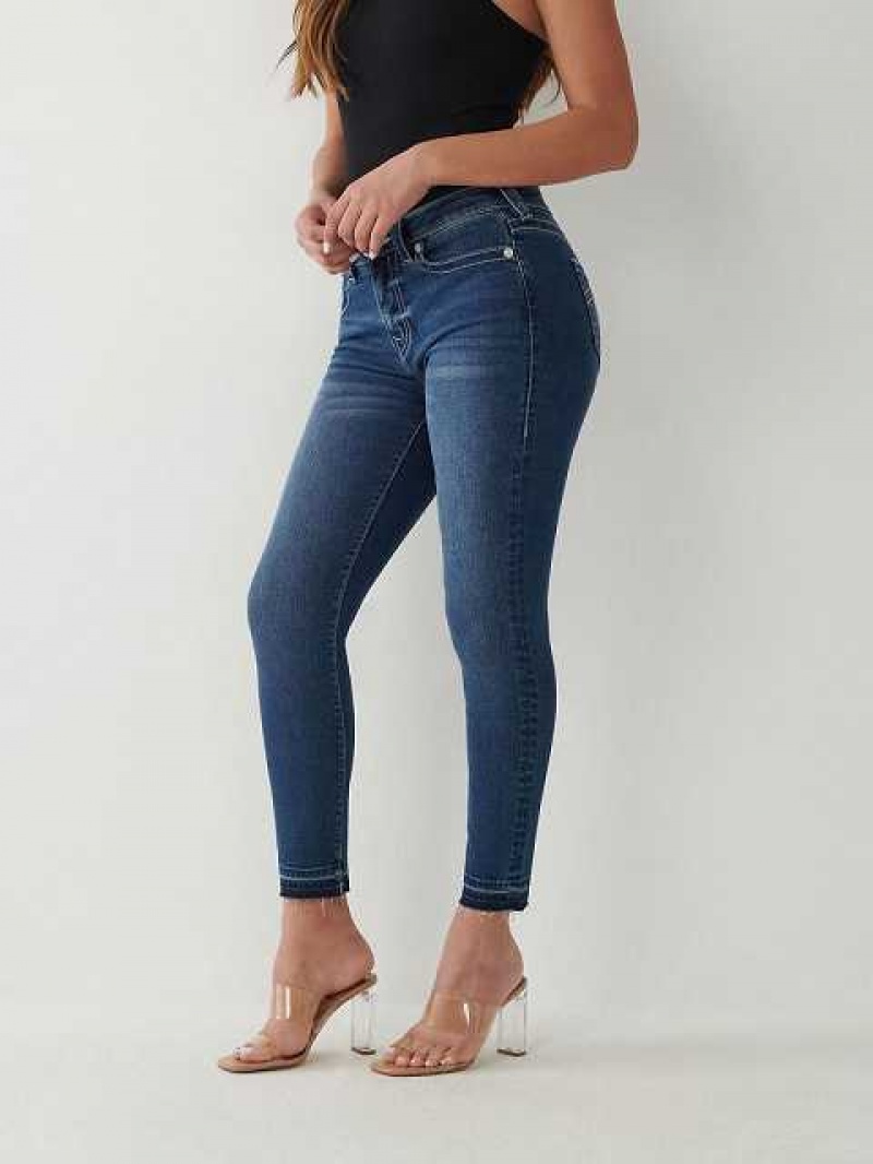 Jeans Skinny True Religion Jennie Curvy Ankle Mujer Azules Oscuro | Colombia-ARBTOIP47