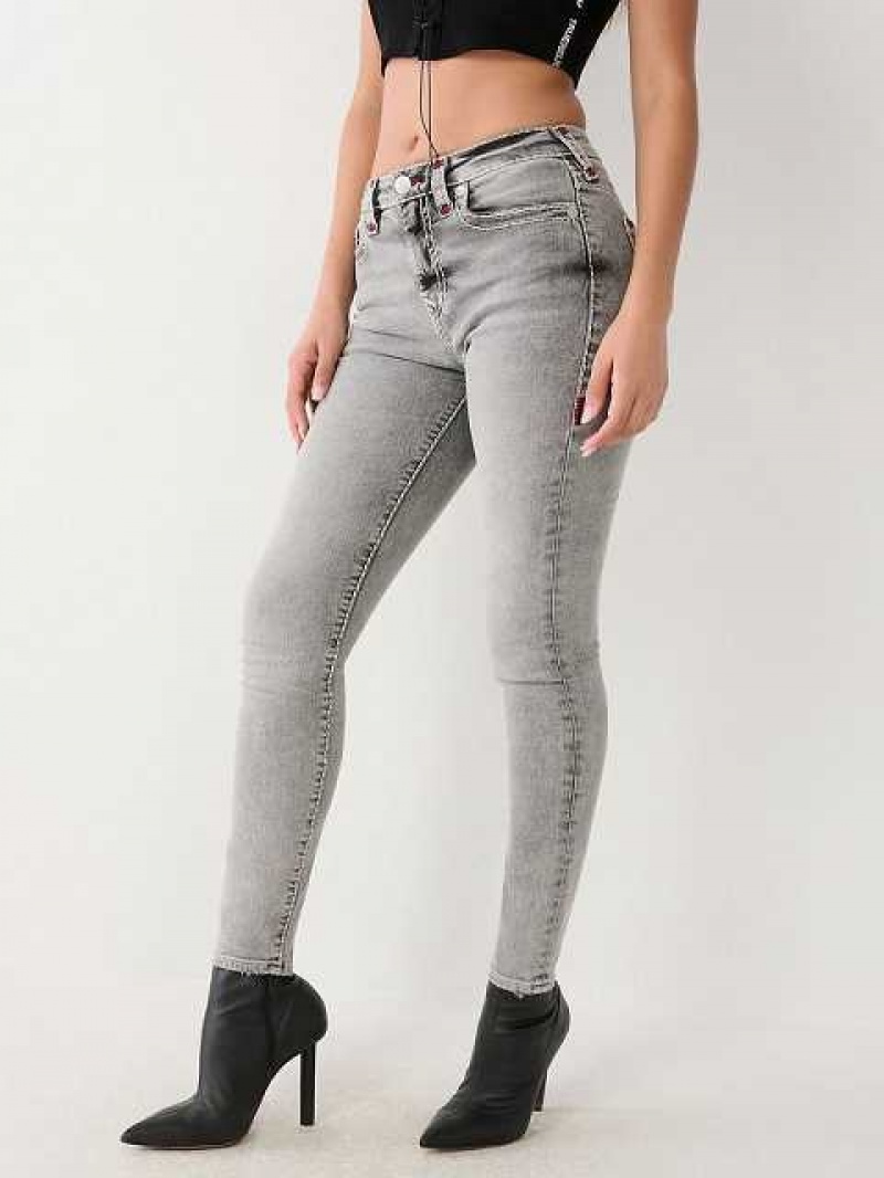 Jeans Skinny True Religion Jennie High Rise Mujer Gris Oscuro | Colombia-UOGBPHN41