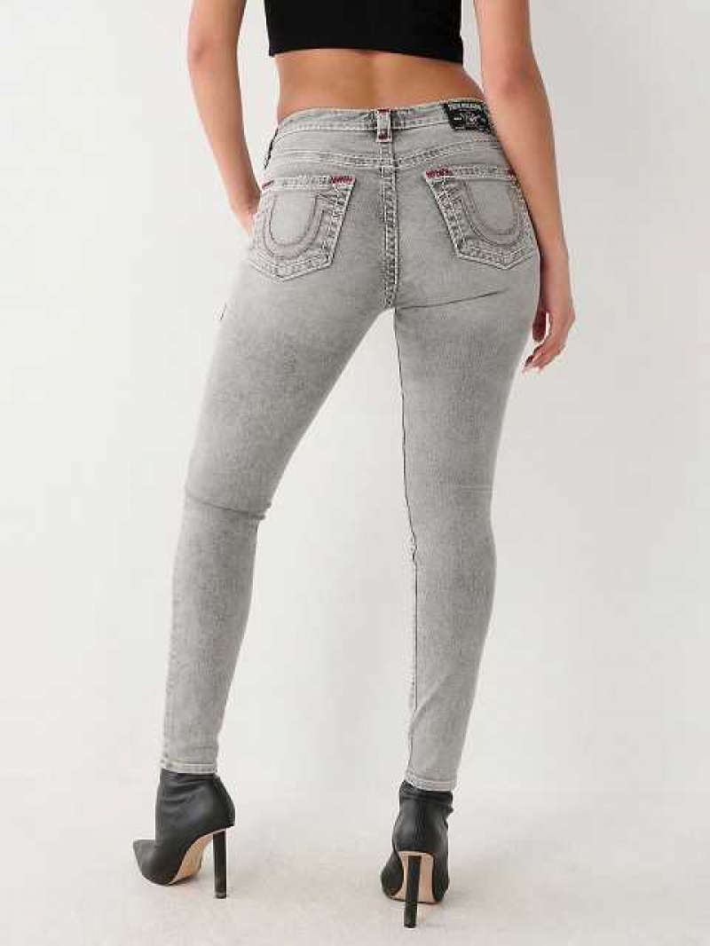 Jeans Skinny True Religion Jennie High Rise Mujer Gris Oscuro | Colombia-UOGBPHN41