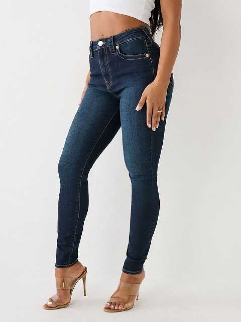 Jeans Skinny True Religion Jennie High Rise Curvy Mujer Azules Oscuro | Colombia-GHZAJKB21