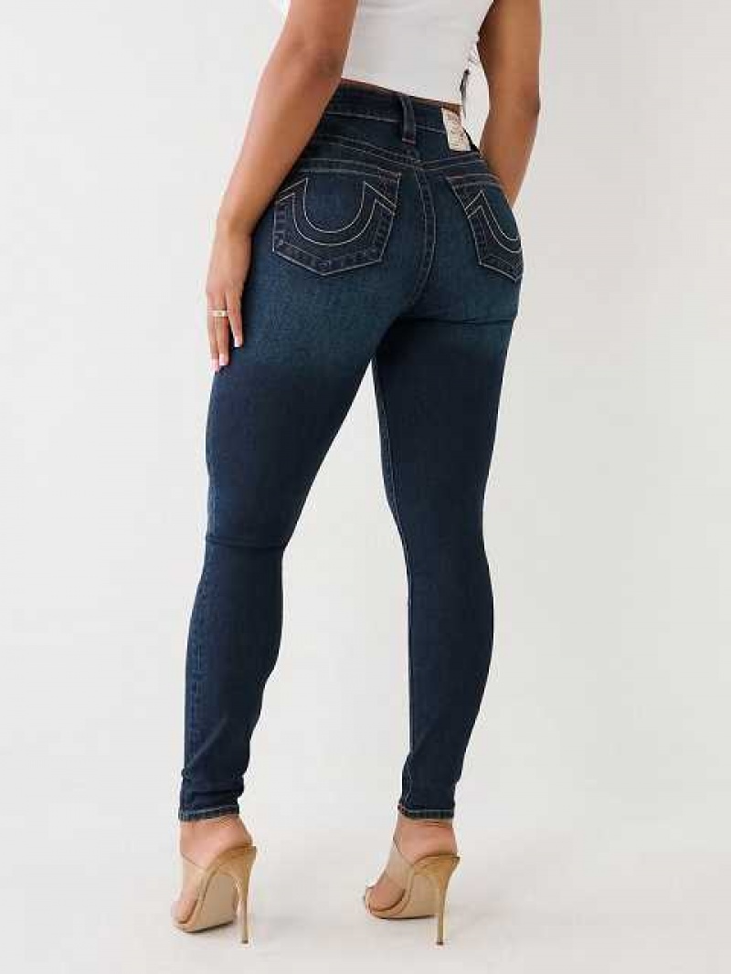 Jeans Skinny True Religion Jennie High Rise Curvy Mujer Azules Oscuro | Colombia-GHZAJKB21