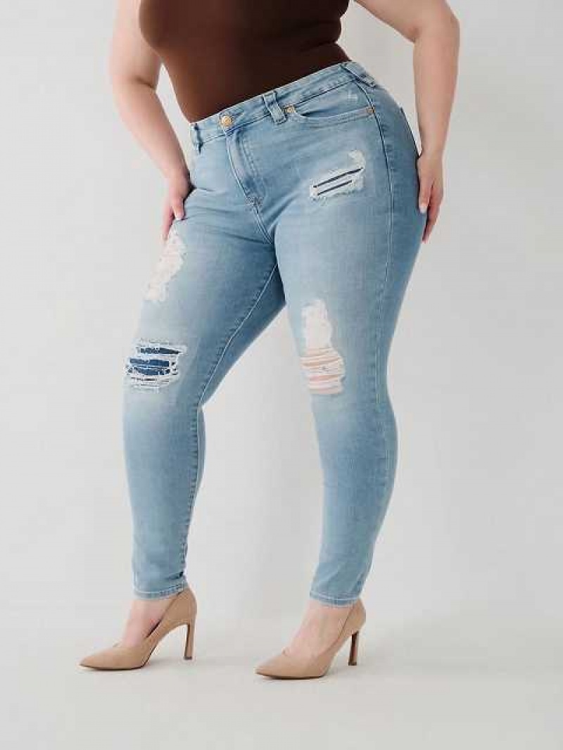 Jeans Skinny True Religion Jennie High Rise Curvy Mujer Azules | Colombia-URKYFMA70