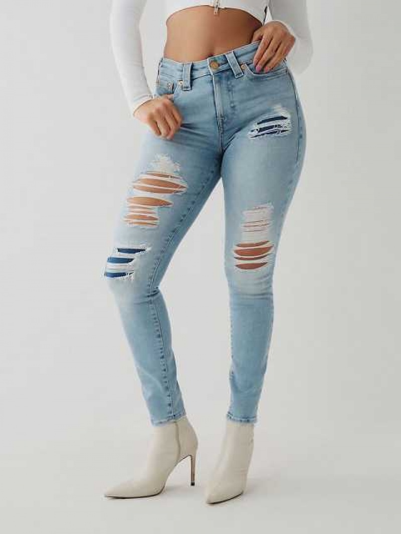 Jeans Skinny True Religion Jennie High Rise Curvy Mujer Azules | Colombia-URKYFMA70