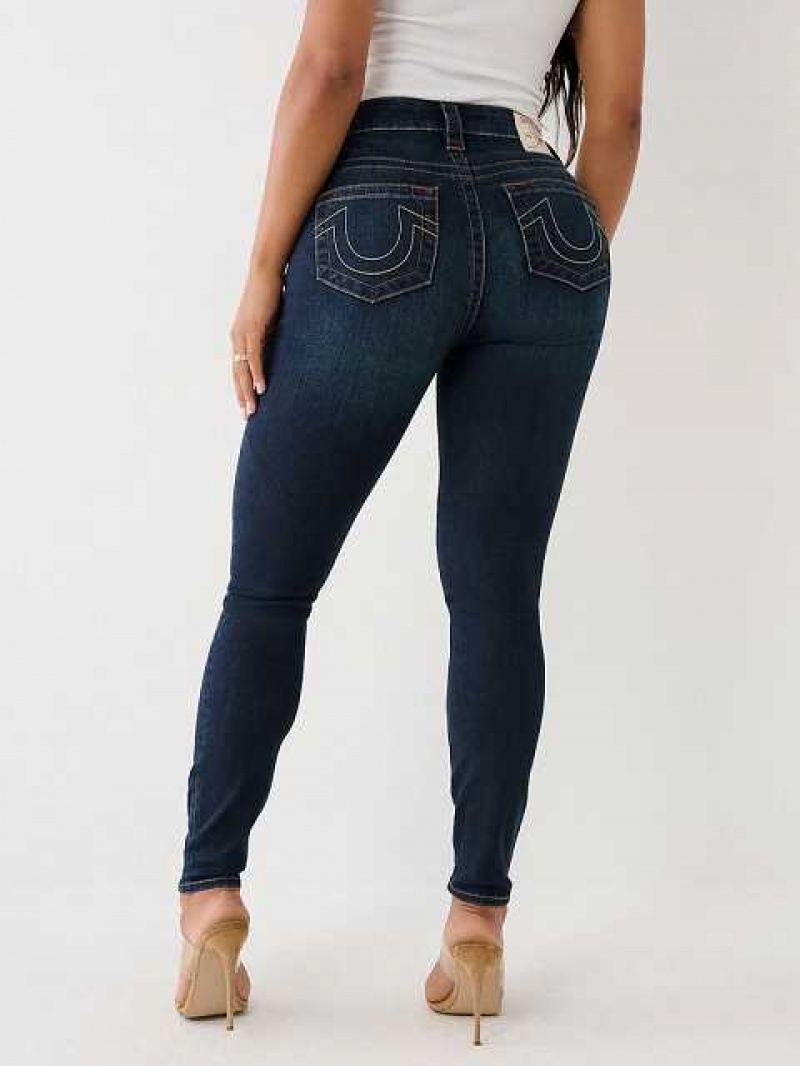 Jeans Skinny True Religion Jennie Mid Rise Curvy Mujer Azules Oscuro | Colombia-GSHYWLD41