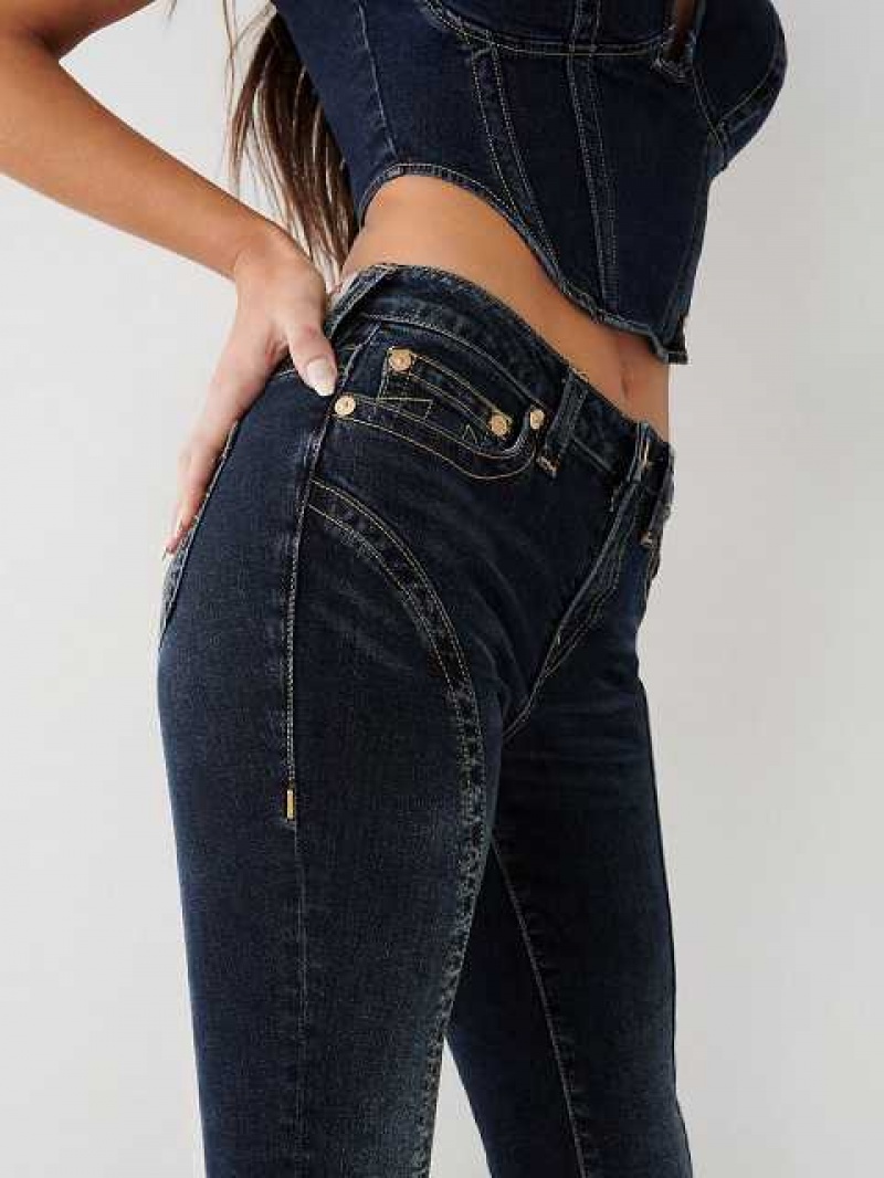 Jeans Skinny True Religion Jennie Mid Rise Curvy Mujer Azul Marino | Colombia-HNMYOKU53