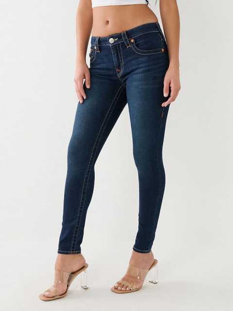 Jeans Skinny True Religion Jennie Mid Rise Curvy Mujer Azules | Colombia-GJQVCWD87