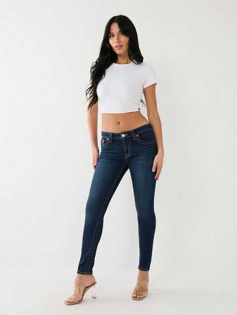 Jeans Skinny True Religion Jennie Mid Rise Curvy Mujer Azules | Colombia-GJQVCWD87