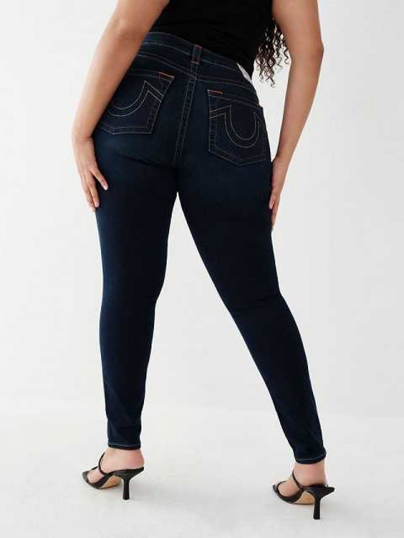 Jeans Skinny True Religion Jennie Mid Rise Curvy Mujer Azules | Colombia-GJQVCWD87