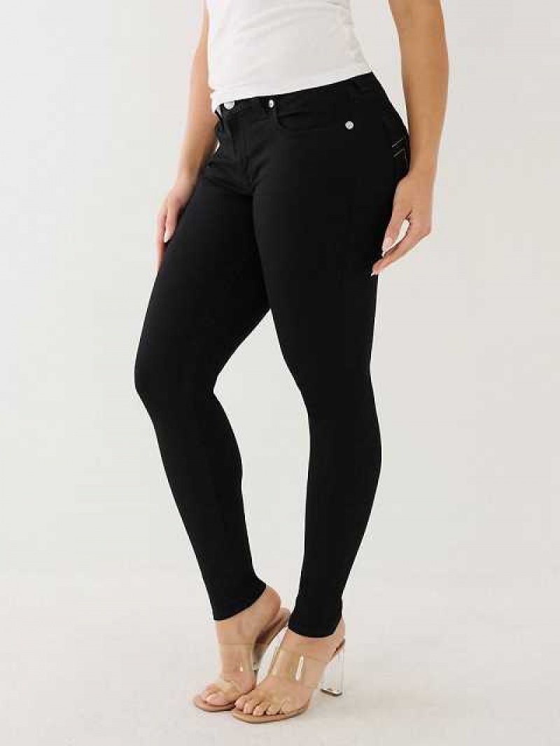 Jeans Skinny True Religion Jennie Mid Rise Curvy Mujer Negras | Colombia-GTLXZCI23