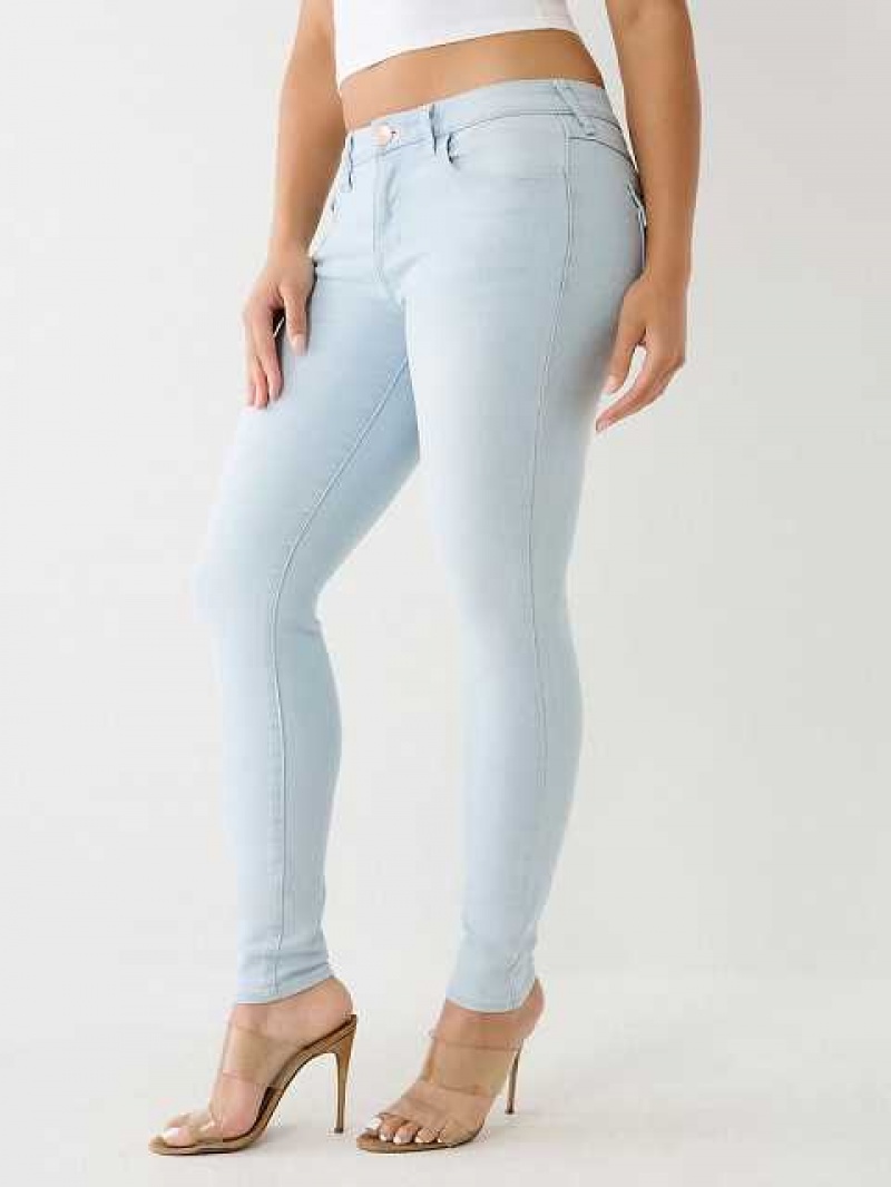 Jeans Skinny True Religion Jennie Mid Rise Curvy Mujer Azules Claro | Colombia-TCQBRSX09