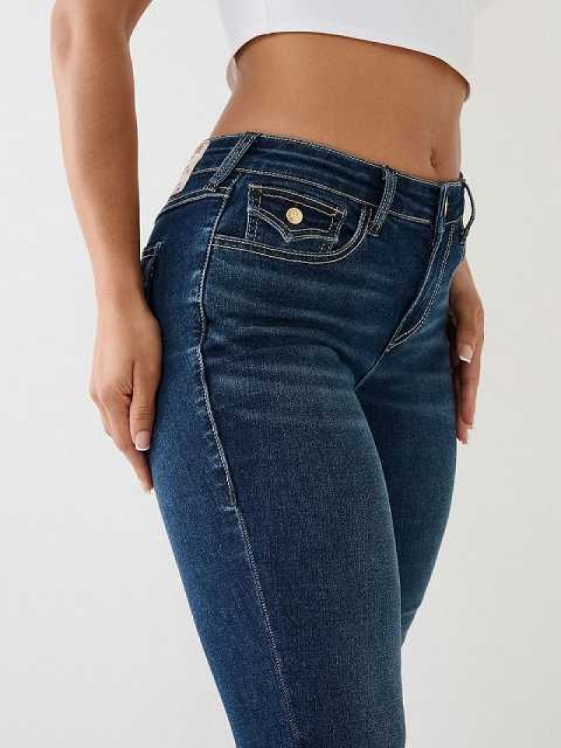 Jeans Skinny True Religion Jennie Mid Rise Single Needle Mujer Azul Marino | Colombia-CXMLVDR12