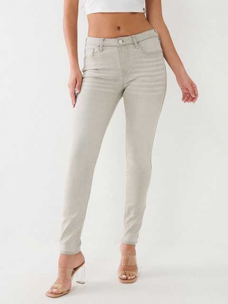 Jeans Skinny True Religion Jennie Mid Rise Super Mujer Gris | Colombia-TLOSRWD63