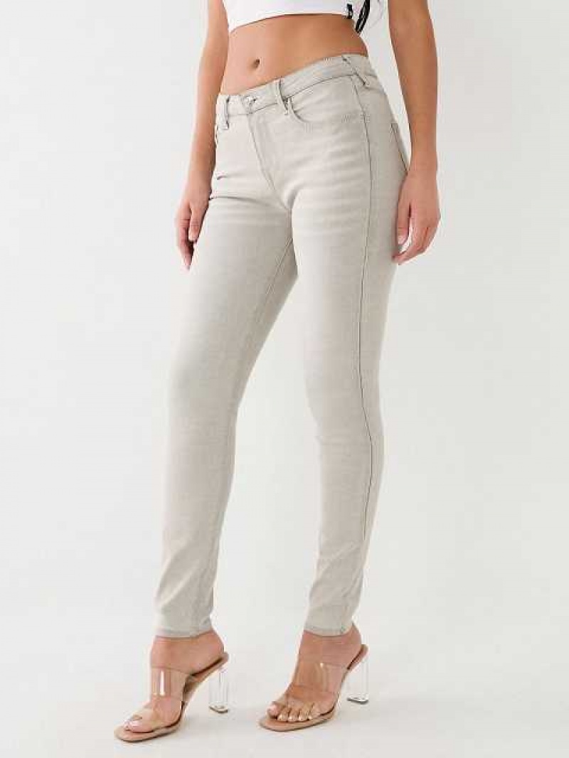 Jeans Skinny True Religion Jennie Mid Rise Super Mujer Gris | Colombia-TLOSRWD63