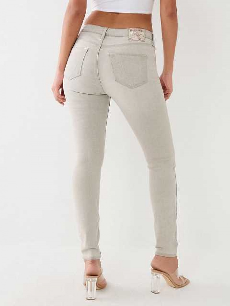 Jeans Skinny True Religion Jennie Mid Rise Super Mujer Gris | Colombia-TLOSRWD63